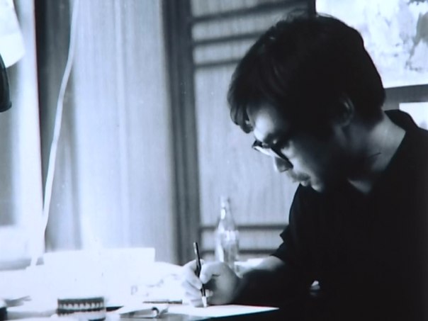 молодой Хаяо Миядзаки, 1965 год, фазовщик студии "Тоэй".